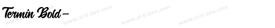 Termin Bold字体转换